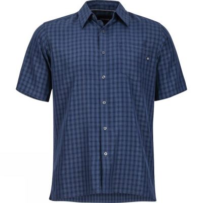 Camisa Marmot Eldridge Manga Corta Hombre - Azul Marino - Chile ANS417395